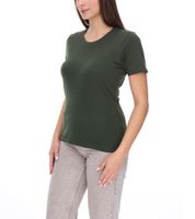 ELEVATE Heros Women's T-Shirt, Plain Cotton T-Shirt, 150 g/m² Basic T-Shirt, Undershirt, Dark Green, Dark Gray, Heather Dark Gray, Black, Beige, Apple Green, or Light Blue