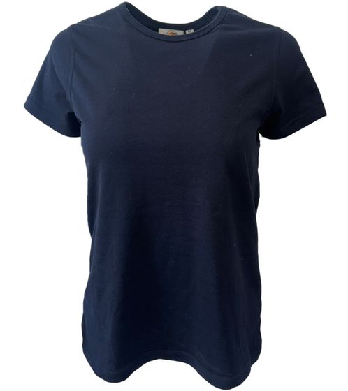 WORXWEAR Damen T-Shirt modisches Rundhals-Shirt mit 180gsm Kurzarm-Shirt Navy