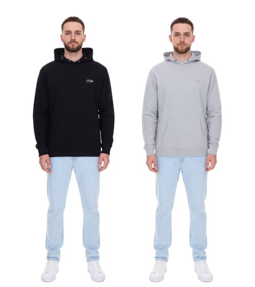 Pull à capuche en coton à manches longues pour homme Playboy, noir ou gris chiné