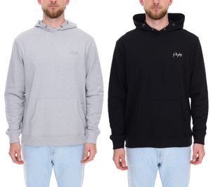 Pull à capuche en coton à manches longues pour homme Playboy, noir ou gris chiné