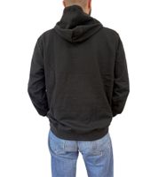 PLAYBOY Herren Baumwoll-Pullover Langarm-Shirt mit Kapuze Hoodie Schwarz oder Grau meliert