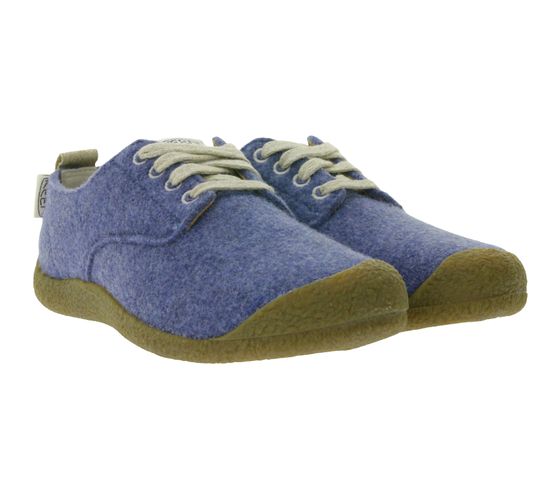 KEEN Mosey Derby Scarpe da donna in feltro Sneakers sostenibili con lacci anti-odore ecologici 1026450 Blu