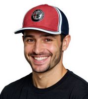 Gorra de béisbol ALFA ROMEO para hombre o mujer con logo en la parte delantera. Gorra de algodón AFRCPF52 azul oscuro/rojo/blanco.