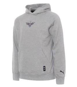 PUMA Melo Alwayz On Hoodie nachhaltiger Herren Kapuzen-Pullover Baumwoll-Hoodie 320 g/cm² 625991 02 Grau