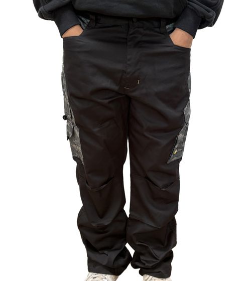 Uncle Sam Men's Work Trousers with Practical Leg Pockets, Workwear, Protective Clothing, 20421 1062 Black
