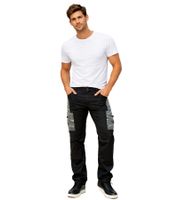Pantalon de travail pour homme Uncle Sam avec poches pratiques sur les jambes, vêtements de travail et de protection 20421 1062, noir