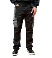 Uncle Sam Men's Work Trousers with Practical Leg Pockets, Workwear, Protective Clothing, 20421 1062 Black