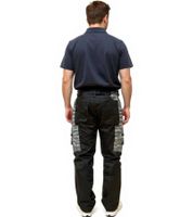Uncle Sam Men's Work Trousers with Practical Leg Pockets, Workwear, Protective Clothing, 20421 1062 Black