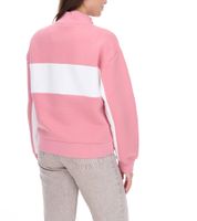 vestino Damen Boxy Cropped Sweatshirt mit Stehkragen Trojer Alltags-Pulli Oversized 900390 Altrosa
