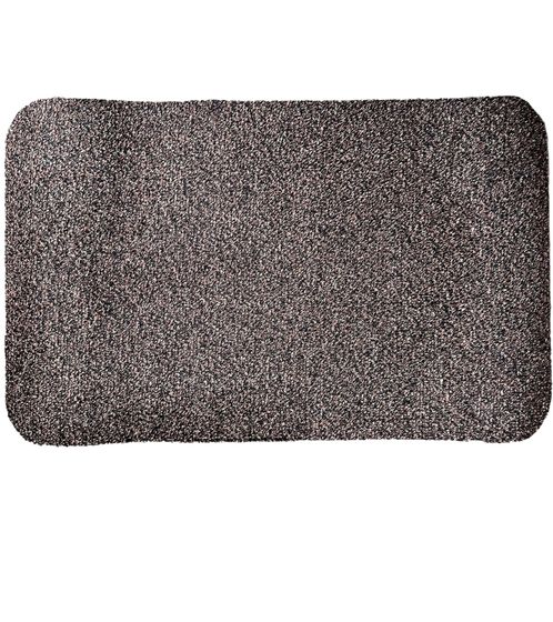 multimat Saugaktivmatte Fuß-Matte weiche Tür-Matte mit rutschfester Rückseite 50x80cm 8590062 Braun
