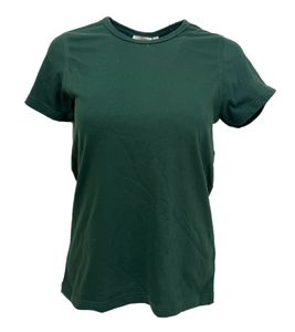 WORXWEAR Damen T-Shirt modisches Rundhals-Shirt mit 180gsm Kurzarm-Shirt Dunkel-Grün
