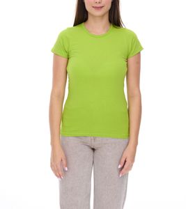 WORXWEAR Damen T-Shirt modisches Rundhals-Shirt mit 180gsm Kurzarm-Shirt Apfel Grün WORXWEAR Damen T-Shirt modisches Rundhals-Shirt mit 180gsm Kurzarm-Shirt Apfel Grün