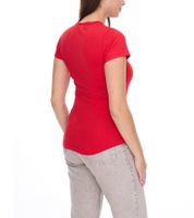 WORXWEAR Damen T-Shirt modisches Rundhals-Shirt mit 180gsm Kurzarm-Shirt in Gelb, Grün, Violett, Schwarz, Navy oder Rot