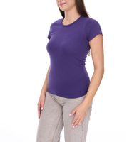 WORXWEAR Damen T-Shirt modisches Rundhals-Shirt mit 180gsm Kurzarm-Shirt in Gelb, Grün, Violett, Schwarz, Navy oder Rot