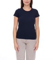 WORXWEAR Damen T-Shirt modisches Rundhals-Shirt mit 180gsm Kurzarm-Shirt in Gelb, Grün, Violett, Schwarz, Navy oder Rot