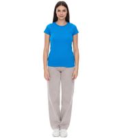 WORXWEAR Women's T-Shirt: Fashionable Crew Neck with 180gsm Short Sleeves, Blue