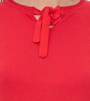 Pull en maille pour femme Vestino avec nœud en mousseline, pull de tous les jours, 901088 rouge