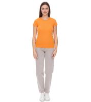 T-shirt femme WORXWEAR à col rond tendance avec manches courtes 180 g/m² Orange
