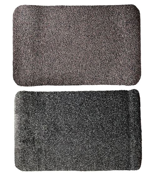 Multimat Absorbent Mat, Soft Doormat with Non-Slip Backing, 50x80cm in Brown or Gray