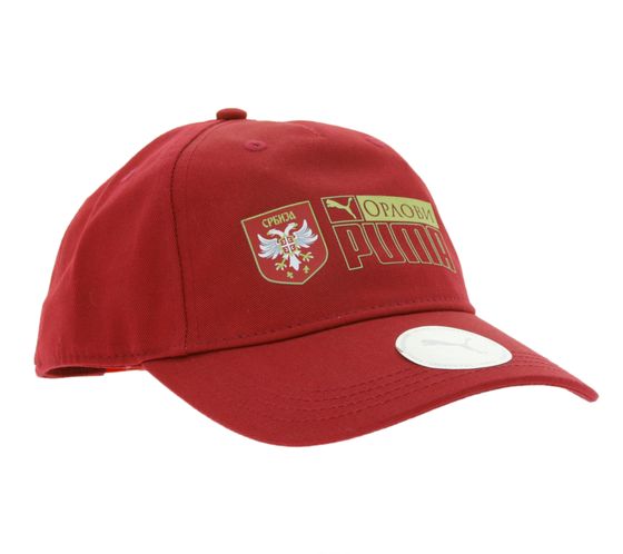 PUMA Unisex Serbien Trucker-Cap mit Serbien Wappen 024287 03 Bordeaux-Rot