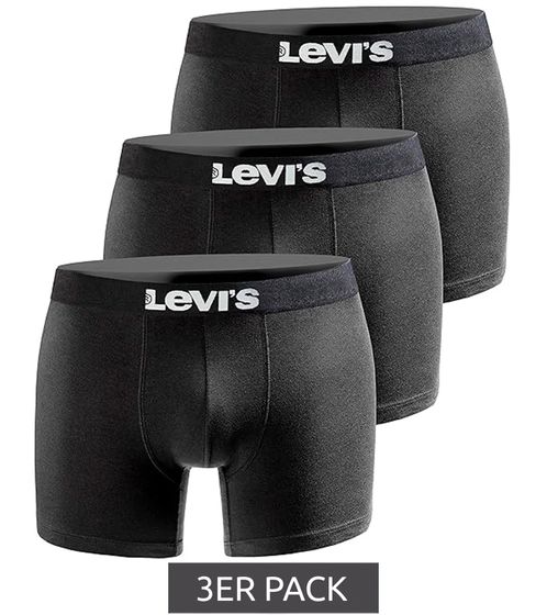 3er Pack LEVI´S Boxer Print Limited Edition Herren Boxershorts Unterhosen Unterwäsche 701225389 001 Schwarz