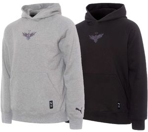 PUMA Melo Alwayz On Hoodie nachhaltiger Herren Kapuzen-Pullover Baumwoll-Hoodie 320 g/cm² 625991 Schwarz oder Grau meliert