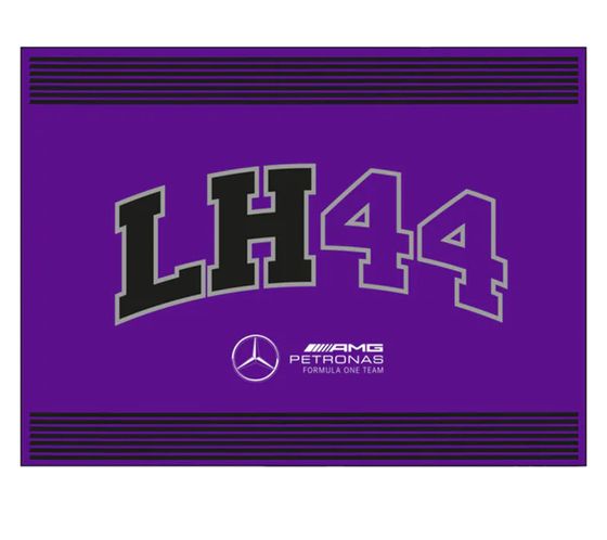 Bandiera Mercedes-Benz AMG PETRONAS Lewis Hamilton 90x120cm Articolo per tifosi Bandiera Formula 1 701222356 001 Viola