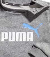 PUMA Kinder Jogging-Anzug für Jungen und Mädchen 2 teiliger Sweat-Jogger Rundhals-Pullover Baumwoll-Set 627915 Grau oder Pink