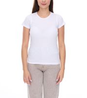 T-shirt da donna WORXWEAR alla moda, girocollo, con maniche corte da 180 g/m², disponibile in bianco, blu, arancione, verde chiaro, rosa o verde scuro.