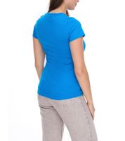 WORXWEAR Damen T-Shirt modisches Rundhals-Shirt mit 180gsm Kurzarm-Shirt in Weiß, Blau, Orange, Hellgrün, Pink oder Dunkelgrün