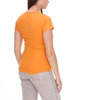 WORXWEAR Damen T-Shirt modisches Rundhals-Shirt mit 180gsm Kurzarm-Shirt in Weiß, Blau, Orange, Hellgrün, Pink oder Dunkelgrün