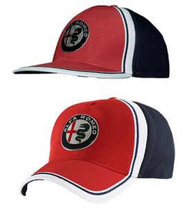 Gorra de béisbol ALFA ROMEO para hombre o mujer con logo en la parte delantera. Gorra de algodón AFRCP azul oscuro/rojo/blanco con visera recta o curva. Gorra de béisbol ALFA ROMEO para hombre o mujer con logo en la parte delantera. Gorra de algodón AFRCP azul oscuro/rojo/blanco con visera recta o curva.