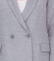 Abrigo corto de mujer Vestino, abrigo para diario, abrigo básico con estilo, chaqueta de manga larga 900430 gris Abrigo corto de mujer Vestino, abrigo para diario, abrigo básico con estilo, chaqueta de manga larga 900430 gris