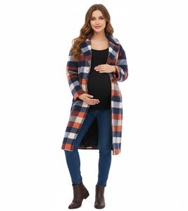 2in1 Mantel karierter Damen Mantel Umstandsmode Schwangerschafts-Jacke nachhaltige Jacke 943562 Blau/Rot/Beige 2in1 Mantel karierter Damen Mantel Umstandsmode Schwangerschafts-Jacke nachhaltige Jacke 943562 Blau/Rot/Beige