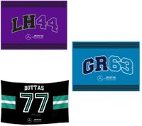 Mercedes-Benz AMG PETRONAS Flagge 90x120cm Fan-Artikel Formel-1 Fahne Violett, Schwarz oder Blau