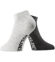 48 pairs of JACK & JONES Short Sock sneaker socks, sports socks, cotton quarter socks 12260511 in black, gray, white, or a mix