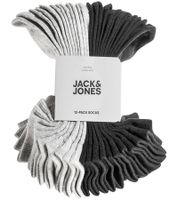 48 pairs of JACK & JONES Short Sock sneaker socks, sports socks, cotton quarter socks 12260511 in black, gray, white, or a mix