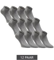 48 pairs of JACK & JONES Short Sock sneaker socks, sports socks, cotton quarter socks 12260511 in black, gray, white, or a mix