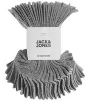 48 pairs of JACK & JONES Short Sock sneaker socks, sports socks, cotton quarter socks 12260511 in black, gray, white, or a mix