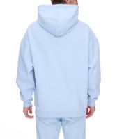 Felpa con cappuccio da uomo MARY JANE BERLIN con stampa lettering, felpa con cappuccio in cotone alla moda 2406-4-SW-01 azzurro