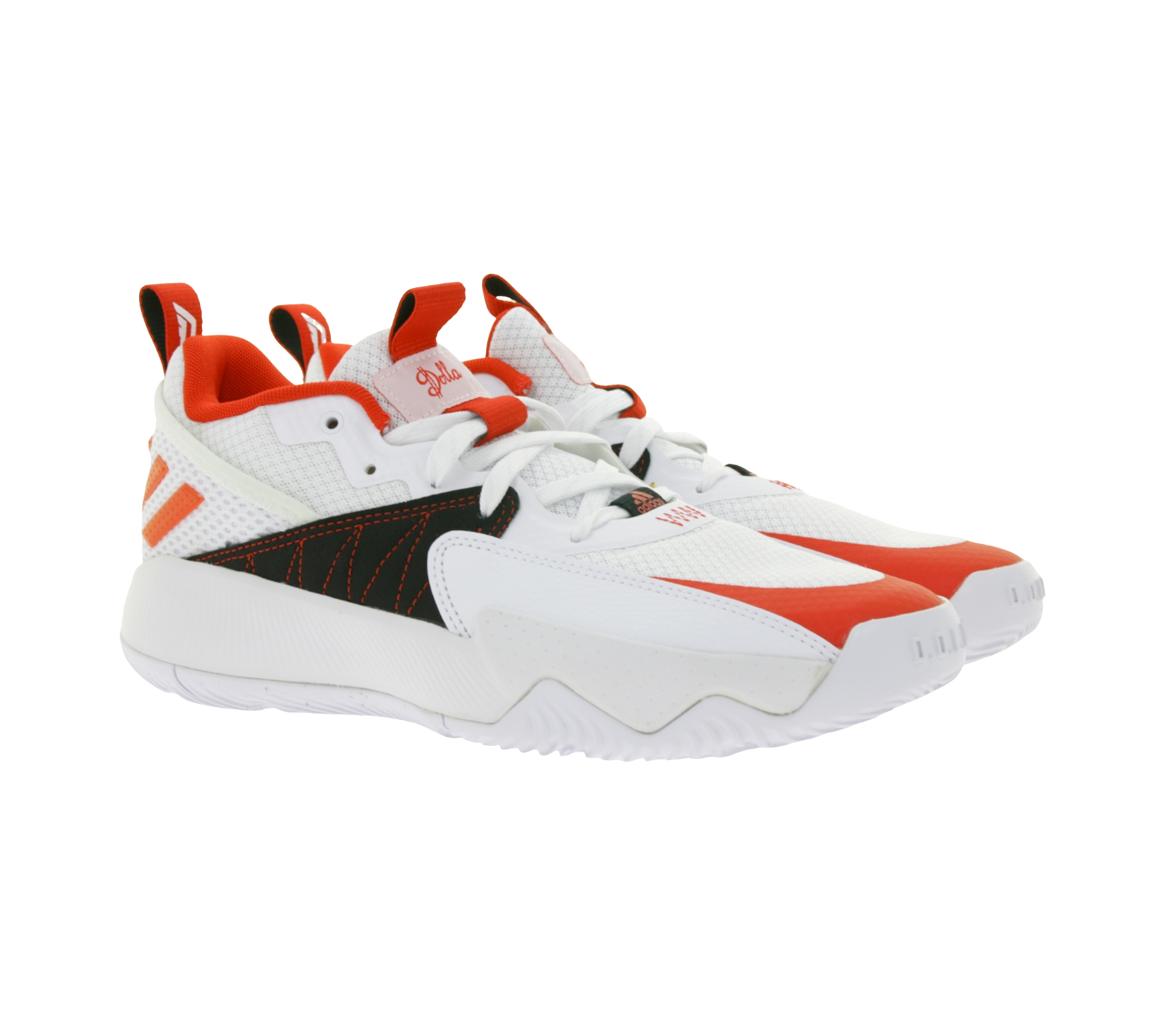 adidas Dame Certified Extply 2.0 Herren Basketball-Schuhe nachhaltige Damian Lillards Style Hallen-Schuhe mit Bounce Sohle GY8965 Weiß/Rot