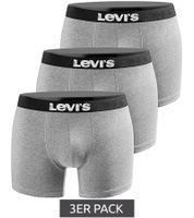 Lot de 3 boxers LEVI'S Boxer Print pour homme, édition limitée, sous-vêtements 100001148 758 Gris