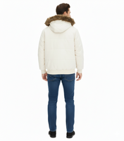 Men's Functional Jacket with Fur Hood, Blouson-Style Outdoor Jacket 967556 Beige