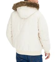 Men's Functional Jacket with Fur Hood, Blouson-Style Outdoor Jacket 967556 Beige