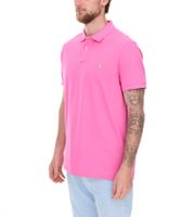 POLO RALPH LAUREN Men's Polo Shirt Custom Slim Fit Cotton Shirt Short-Sleeved Shirt Basic Shirt 710937293033 Pink/Green