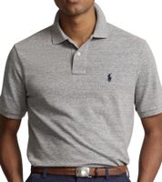 POLO RALPH LAUREN Herren Polo-Hemd Custom Slim Fit Baumwoll-Shirt Kurzarm-Shirt Basic-Shirt in Weiß, Grün, Schwarz, Pink, Rot, Blau, Rosa oder Grau