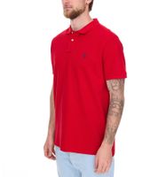 POLO RALPH LAUREN Herren Polo-Hemd Custom Slim Fit Baumwoll-Shirt Kurzarm-Shirt Basic-Shirt in Weiß, Grün, Schwarz, Pink, Rot, Blau, Rosa oder Grau