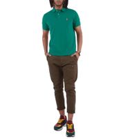 POLO RALPH LAUREN Herren Polo-Hemd Custom Slim Fit Baumwoll-Shirt Kurzarm-Shirt Basic-Shirt in Weiß, Grün, Schwarz, Pink, Rot, Blau, Rosa oder Grau