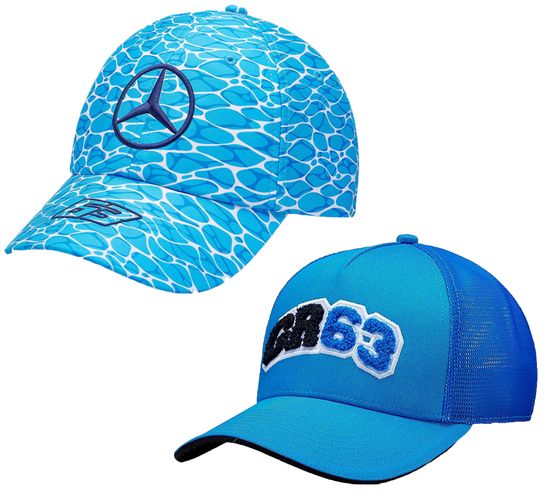 Gorra de verano ajustable Mercedes-Benz AMG PETRONAS GR63 para aficionados, color azul/blanco o azul