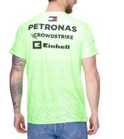 3er Sparpack Mercedes-Benz AMG Petronas F1 Herren T-Shirt mit Sponsoren-Logos Kurzarm-Shirt 701223440 001 Neon-Grün